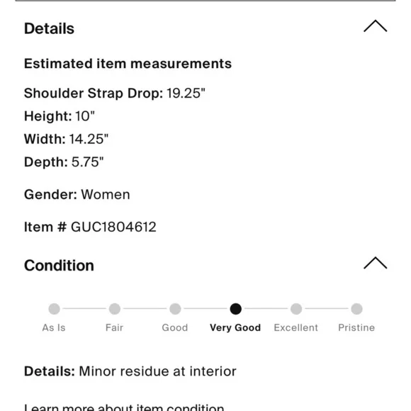 Gucci White and Gold Chevron Shoulder Bag - Picture 14 of 14